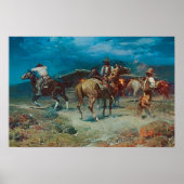 Old West 1922 Pony Express Art Imprimer Poster (Devant)