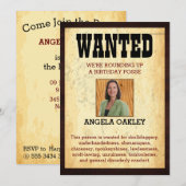 Old West 60th Birthday 🤠 Gezocht Poster Kaart (Voorkant / Achterkant)