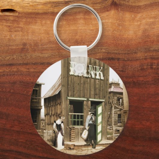 Old West Bank Sleutelhanger (Voorkant)