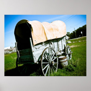 Old West Covered Wagon 2 Poster