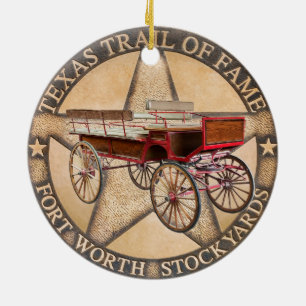 Old West, Fort Worth, Texas Ceramic Ornament