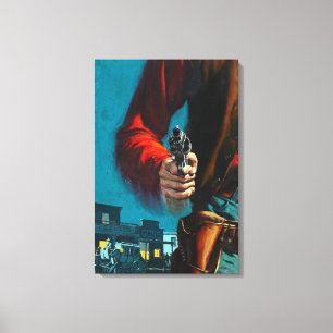 Old West Gunslinger Cowboy Canvas Afdruk