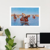 Old West In Safe Hands Art Imprimer Poster (Bureau à domicile)
