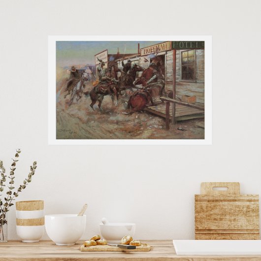 Old West In Without Knocke Art Imprimer Poster (Cuisine)