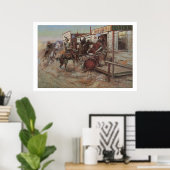 Old West In Without Knocke Art Imprimer Poster (Bureau à domicile)