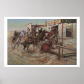 Old West In Without Knocke Art Imprimer Poster (Devant)