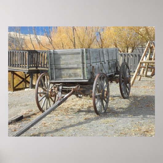 Old West Pioneer Wagon Poster (Voorkant)