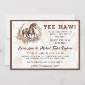 Old West Rocking Horse Baby shower Kaart (Voorkant)