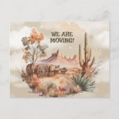 Old West Scene We zijn Moving Briefkaart (Voorkant)