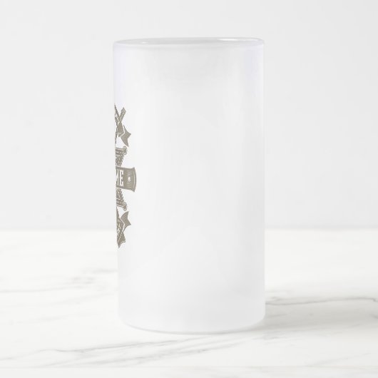 Old West Sheriff Deputy Rifles Badge gepersonalise Matglas Bierpul (Center)