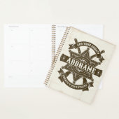 Old West Sheriff Deputy Rifles Badge gepersonalise Planner (Display)
