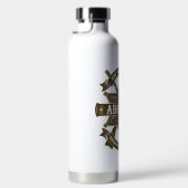 Old West Sheriff Deputy Rifles Badge gepersonalise Waterfles (Rechts)