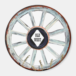 Old West Wagon Wheel Magneet