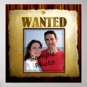 Old West Waned Vintage Poster