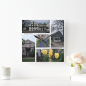 Old Wethersfield CT - Comstock Ferre Wall Clock Vierkante Klok (Huis)