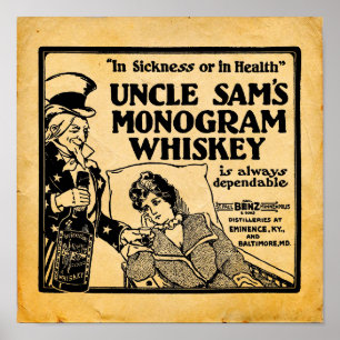 Old Whiskey Adverteren Poster