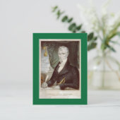 Old William Henry Harrison portret Briefkaart (Staand voorkant)