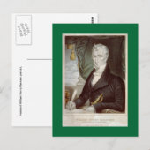 Old William Henry Harrison portret Briefkaart (Voorkant / Achterkant)