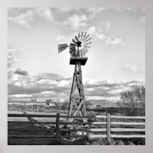 Old Windmill Boerderij Ranch Landscape Photography