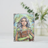 Old Wise Fairy Briefkaart (Staand voorkant)