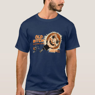 Old Witch Sparkler - Halloween Graphic T-shirt