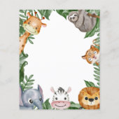 Old Wives Tales Retro Groovy Baby shower spel Flyer (Achterkant)