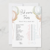 Old Wives Tales Roze & Blauw Geslacht Onthulling k Kaart (Voorkant)