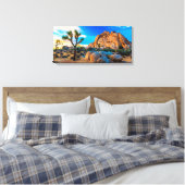 Old Woman Rock - Joshua Tree National Park Canvas Afdruk (Insitu (Slaapkamer))