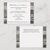 Old Wood Hotel Accommodatie Enclosure-kaarten Informatiekaartje (Voorkant / Achterkant)