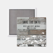 Old Wood Save the Date Magnet (Recto/Verso)