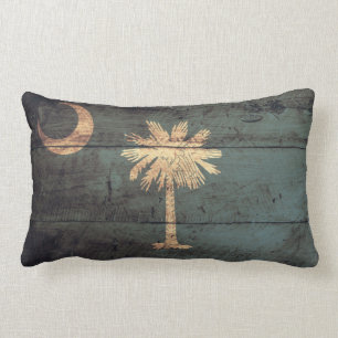 Old Wood South Carolina Flag; Kussen