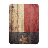 Old Wood Texas Flag Magneet (Verticaal)
