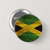 Old Wooden Jamaica Flag Ronde Button 5,7 Cm (Voorkant /achterkant)