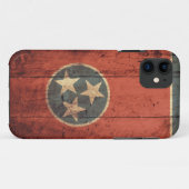 Old Wooden Tennessee Flag iPhone 5 Hoesje (Achterkant (horizontaal))