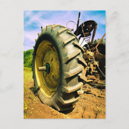 Old, Working John Deere Tractor Briefkaart