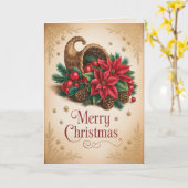 Old World Christmas Christmas 5 Kaart (Gele Bloem)