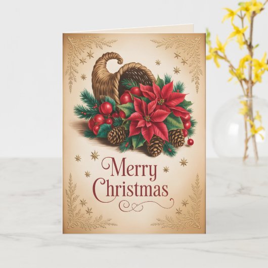 Old World Christmas Christmas 5 Kaart (Gele Bloem)