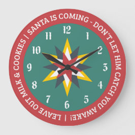 Old World Christmas Clock with Santa Indicator Grote Klok