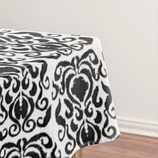 Old World Damask Black op White Tafelkleed (Voorbeeld)