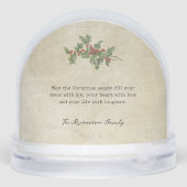 Old World Father Christmas in Winter Snow Globe (Arrière)