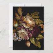 Old World Floral Bridal Shower Kaart (Achterkant)