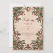 Old World Holly & Ivy Kaart (Voorkant)