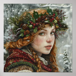 Old World Lady Poster