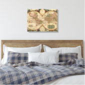 Old World Map By Nicolaas Visscher Canvas Afdruk (Insitu (Slaapkamer))