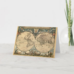Old World Map - Card Kaart