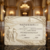 Old World Romantic Architectural Arch RSVP Kaartje