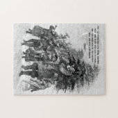 Old World Santa and Children Monochrome Legpuzzel (Horizontaal)