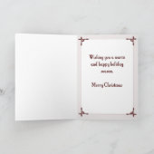 Old World Santa en Cherub Feestdagen Kaart (Binnen)