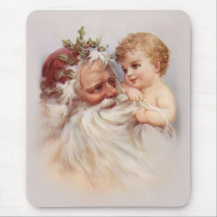 Old World Santa en Cherub Muismat