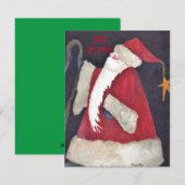 Old World Santa Feestdagenkaart (Voorkant / Achterkant)